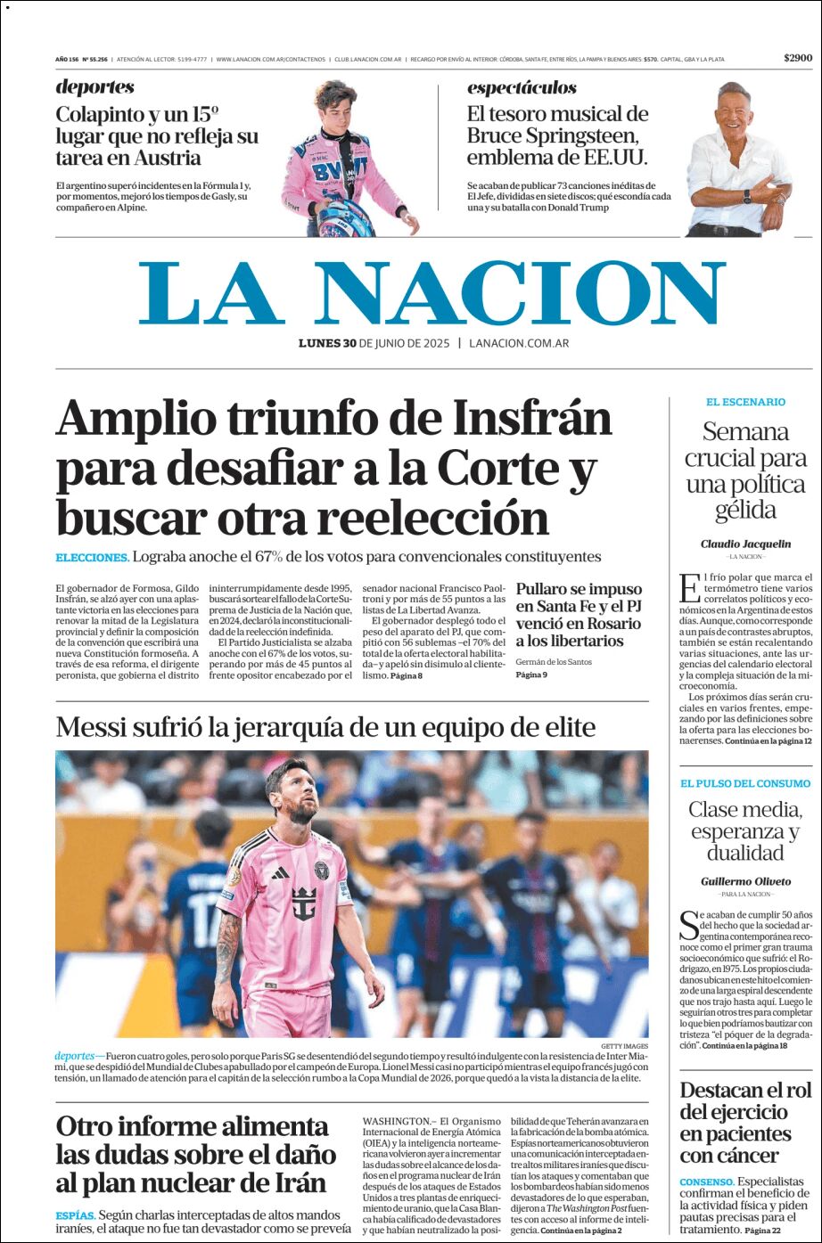 Media Panel - Developments and Systems | LOS 90´S - Tapa del diario La Nación